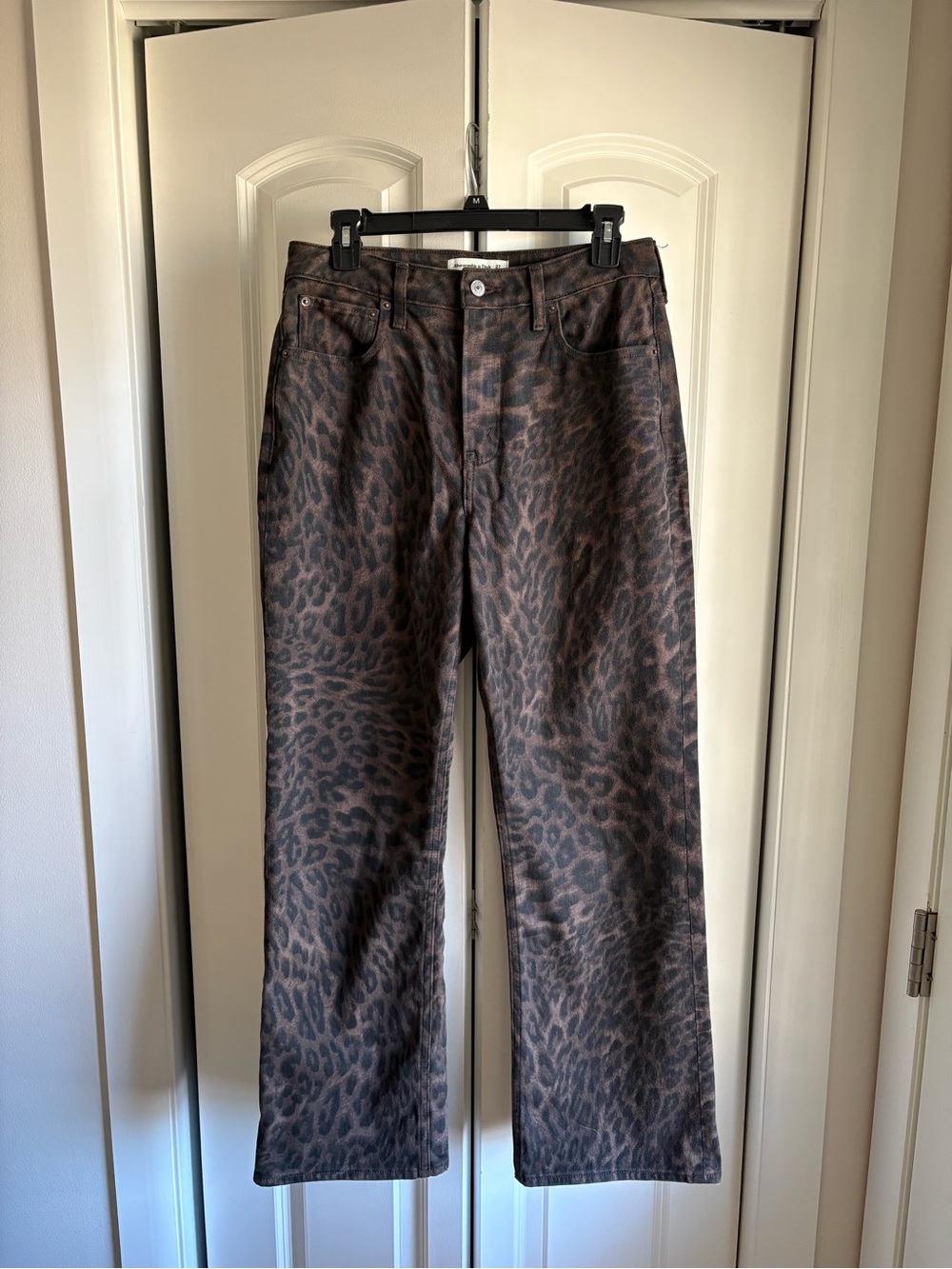 Leopard Abercrombie & Fitch 90s Relaxed Curve Love Jeans
